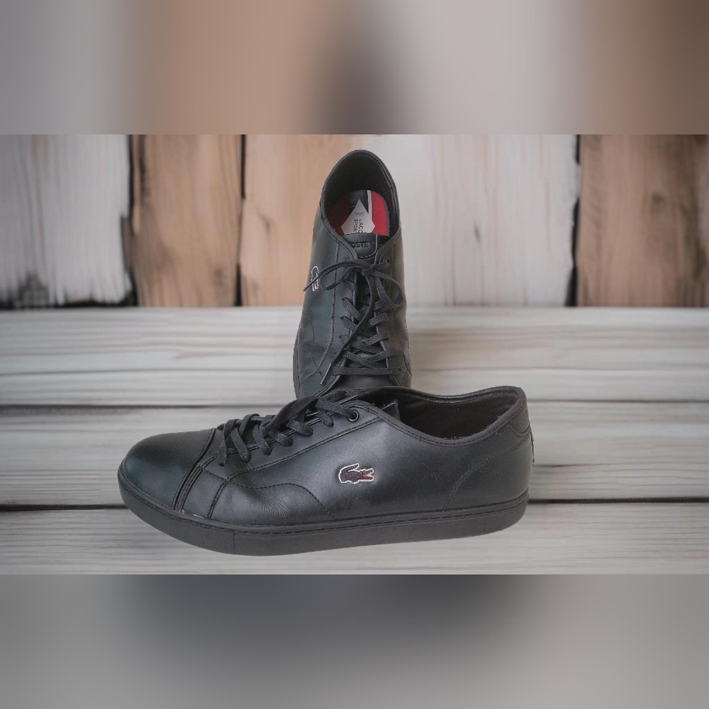 LacosteFaux  Leather Sneakers Sz 13
